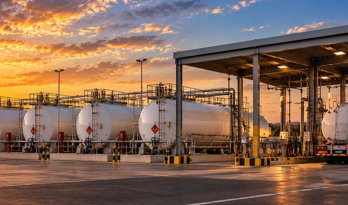Cargadero de gasóleo de SEC en Peñarroya-Pueblonuevo